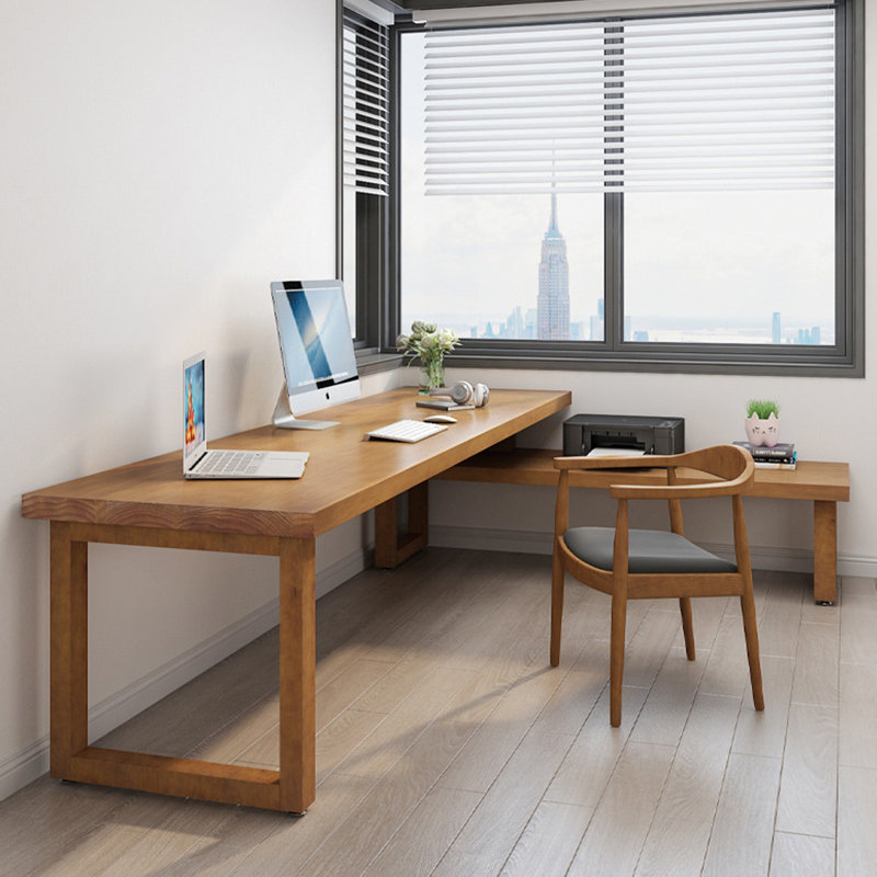 Loon Peak® Hasnat 3 Solid Wood Desk And Chair Set Office Set with Chair